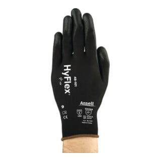Ansell Gants SensiLite 48-101 Nylon avec polyuréthane noir