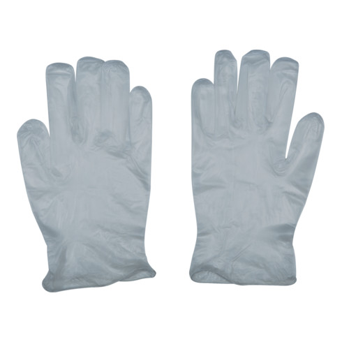 KS Tools Gants jetables en vinyle sans revêtement en poudre, paquet de 100