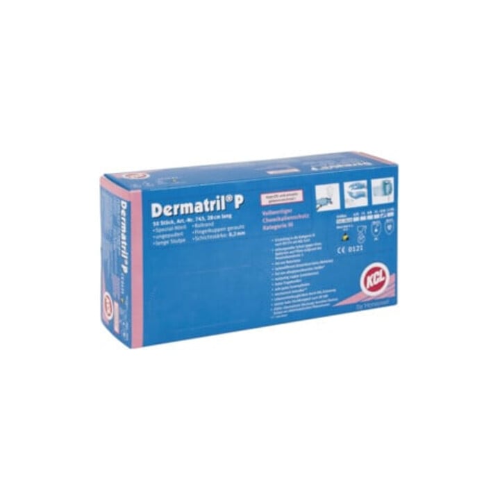 KCL Gants nitrile Dermatril P 743 bleu KCL Cat. III EN374