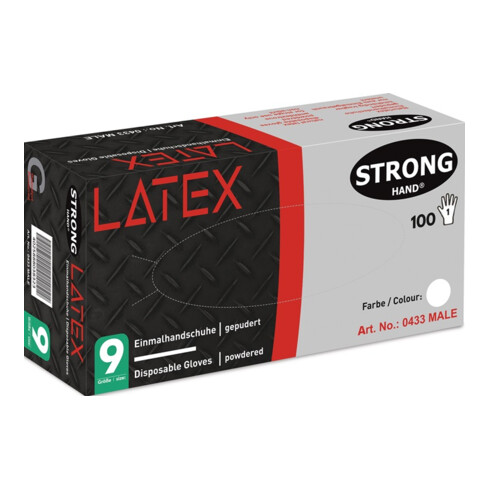 Gants jetables Latex Box par 100 pièces transparent