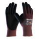 Gants MaxiDry 56-425 Gr.10 violet/noir Nyl.m.Nitrile/Nitrile EN 388 Cat.II-1