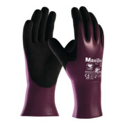 Gants MaxiDry 56-426 taille 10 lilas/noir nylon avec nitrile / nitrile EN 388 ca-1