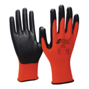 Gants Nordwest polyamide partiellement enduits de mousse nitrile gris/blanc-1