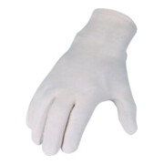 Gants T. 10 blanc naturel jersey de coton cat. I AT