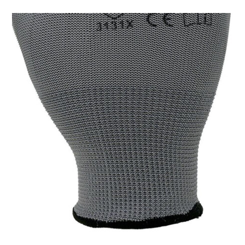 Gants Asatex en nylon gris PU tricoté fin avec ceinture tricotée