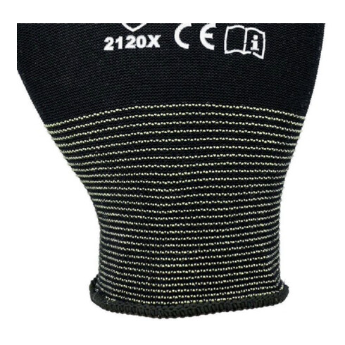 Gants imperméables à l'eau enduits d'une partie de PU blanc