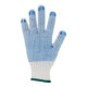 Asatex gants tricotés polyester/coton sur une face avec des pointes bleues-4