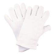 Gants T. 9 blanc tricot en coton cat. I NITRAS