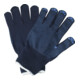 Gants taille 9 coton/polyamide bleu sur carte SB