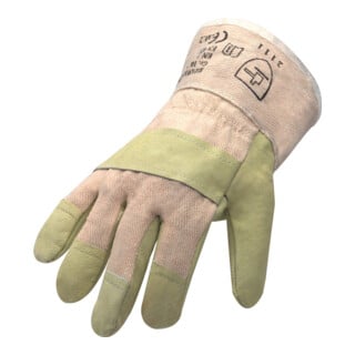 Gants Top T. 10,5 jaune cuir plein de porc EN 388 cat. II