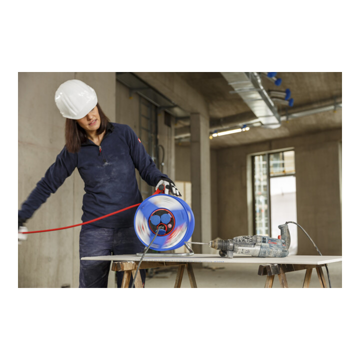 Garant Bretec IP44 kabelhaspel 40m H07RN-F 3G1.5 voor beroepsmatig gebruik/bouwplaats