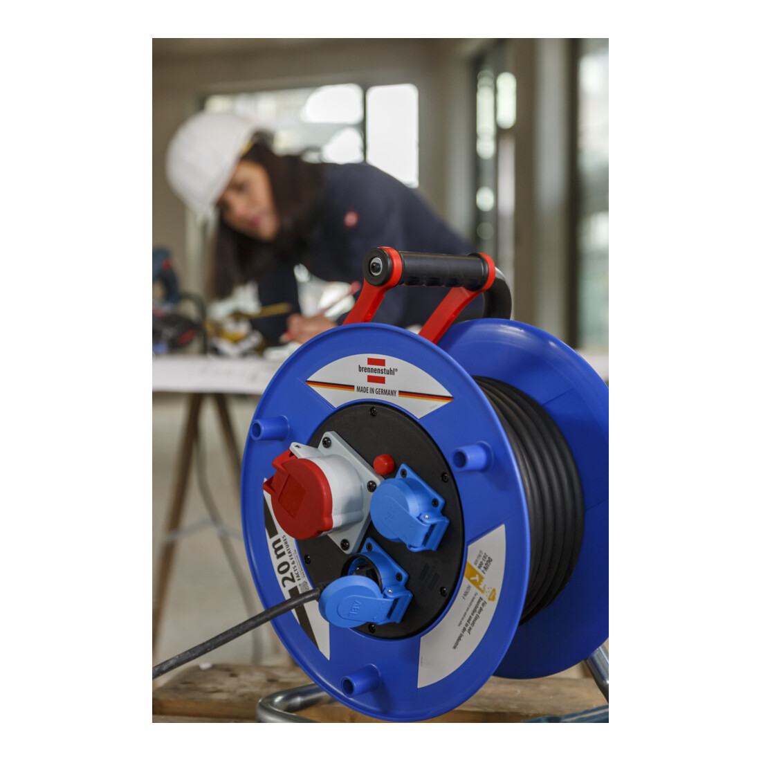 Garant CEE 1 IP44 Industriële/werfkabelhaspel 20m H07RN-F 5G2.5