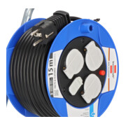 Garant Compacte Kabelhaspel met USB-laadfunctie 15m H05VV-F3G1.5-5