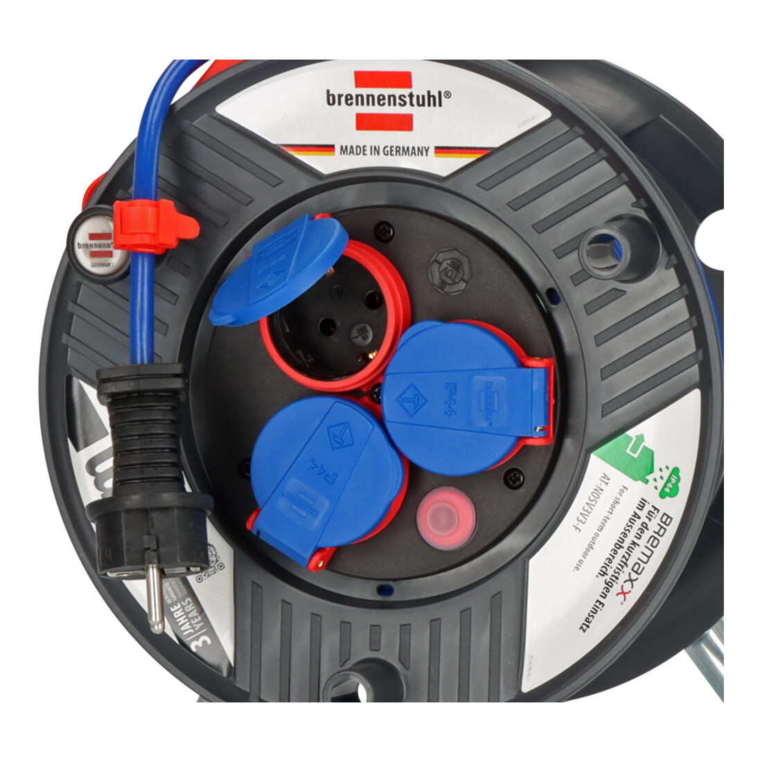 Garant IP44 Kabelhaspel AT-N05V3V3-F 3G1,5 blauw