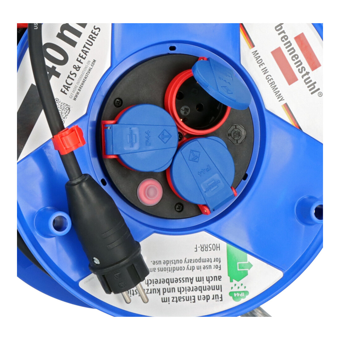 Garant IP44 kabelhaspel 40m H05RR-F 3G2.5
