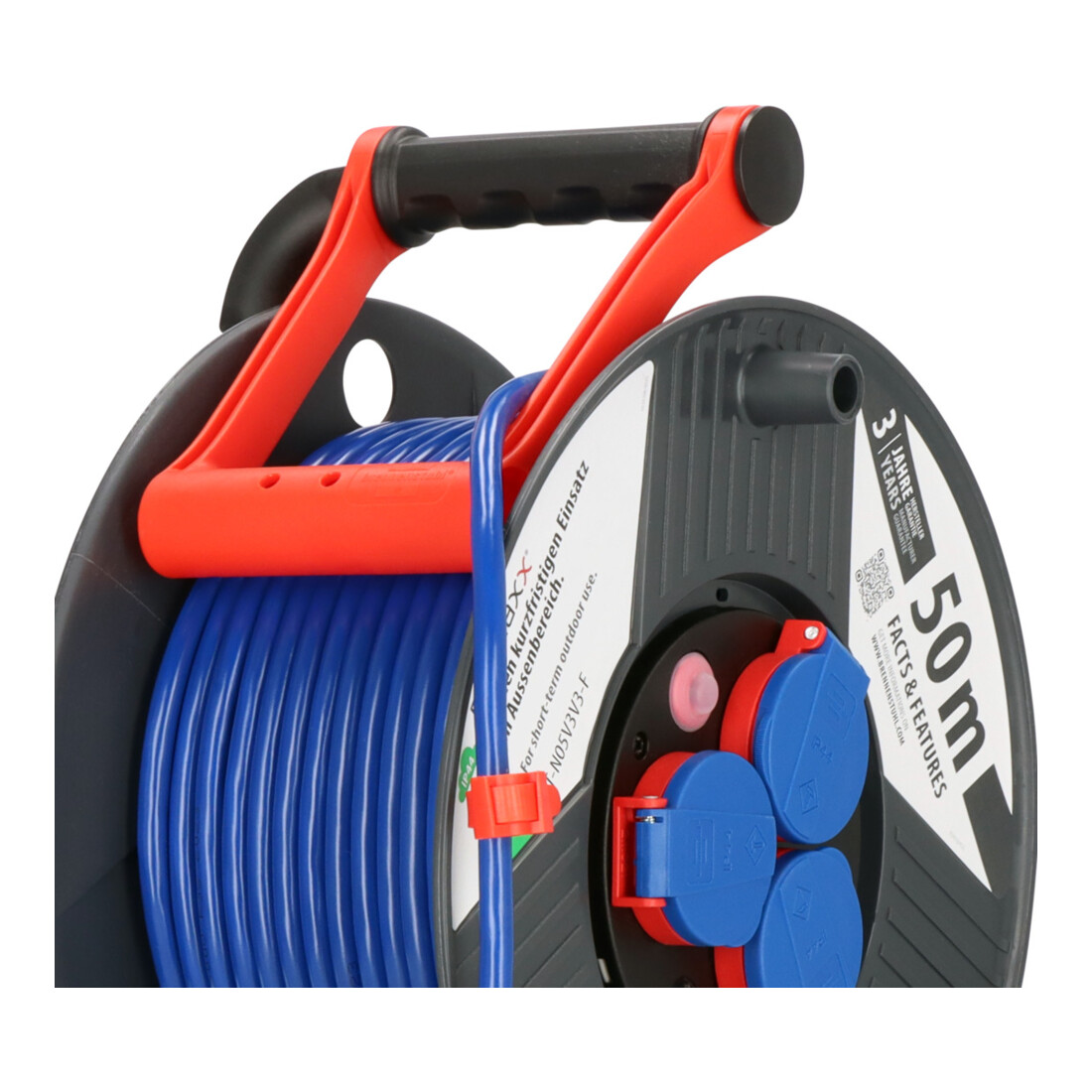 Garant IP44 Kabelhaspel AT-N05V3V3-F 3G1,5 blauw