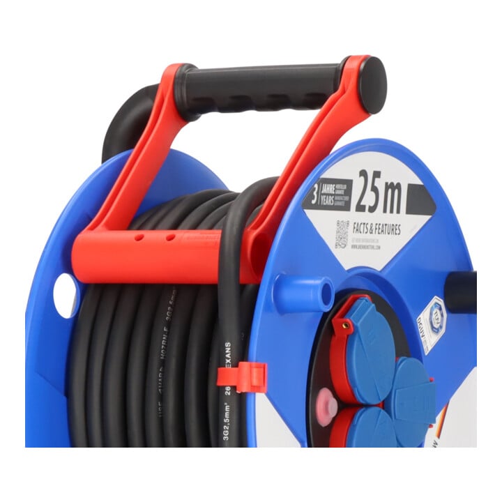 Garant IP44 kabelhaspel voor bedrijfsen bouwterreinen 25 m H07RN-F 3G2.5