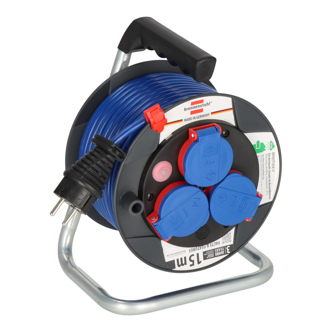 Garant Kompakt IP44 Kabeltrommel 15m AT-N05V3V3-F 3G1,5 blau