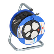Garant Kompakt Kabeltrommel mit USB-Ladefunktion 15m H05VV-F3G1,5-2