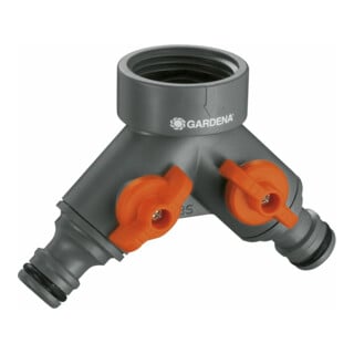 GARDENA 2-Wege-Ventil, für Wasserhähne mit 26,5 mm (G3/4)-Gewinde