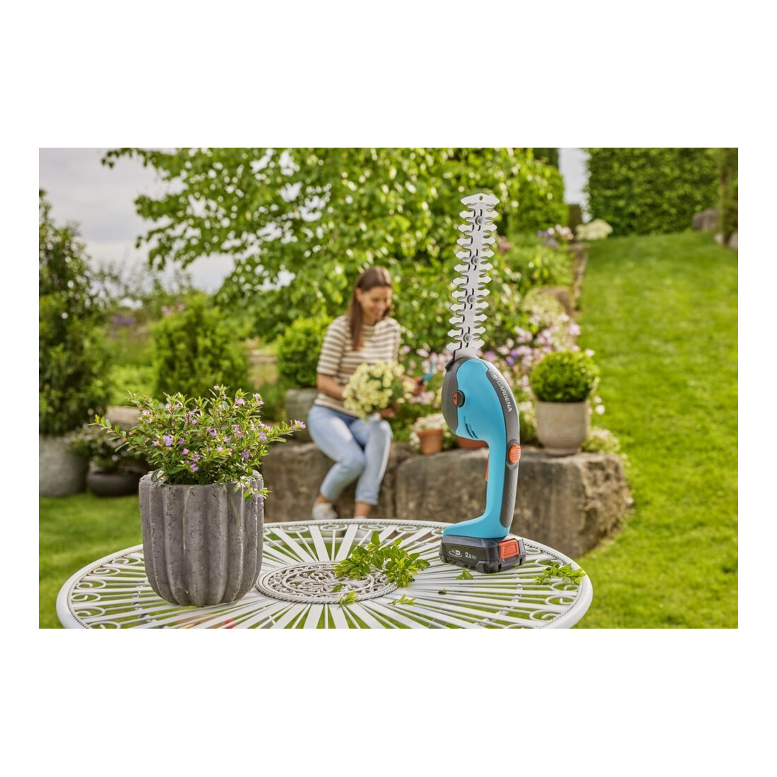 Gardena Akku Gras- und Strauch schere PowerCut 20/18V solo 14750-55