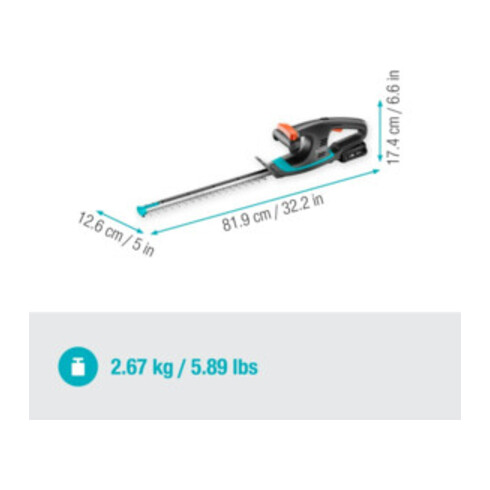 Gardena Akku-Heckenschere EasyCut 40/18V P4A Ready-To-Use Set