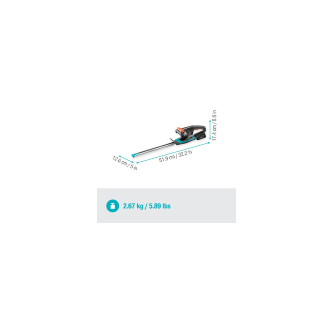 Gardena Akku-Heckenschere EasyCut 40/18V P4A Ready-To-Use Set
