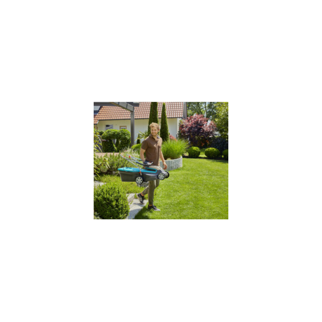 GARDENA Akku-Rasenmäher PowerMax 32/36V P4A Ready-To-Use Set