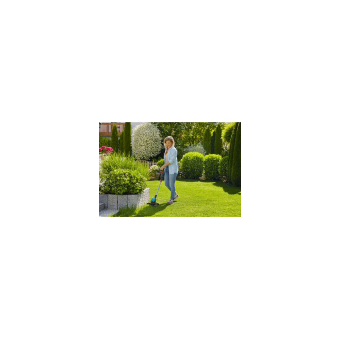GARDENA Akku-Trimmer EasyCut 23/18V P4A Ready-To-Use Set
