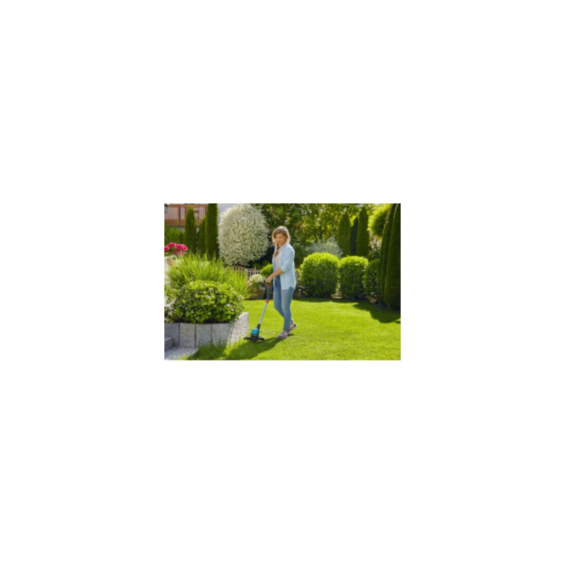 GARDENA Akku-Trimmer EasyCut 23/18V P4A Ready-To-Use Set