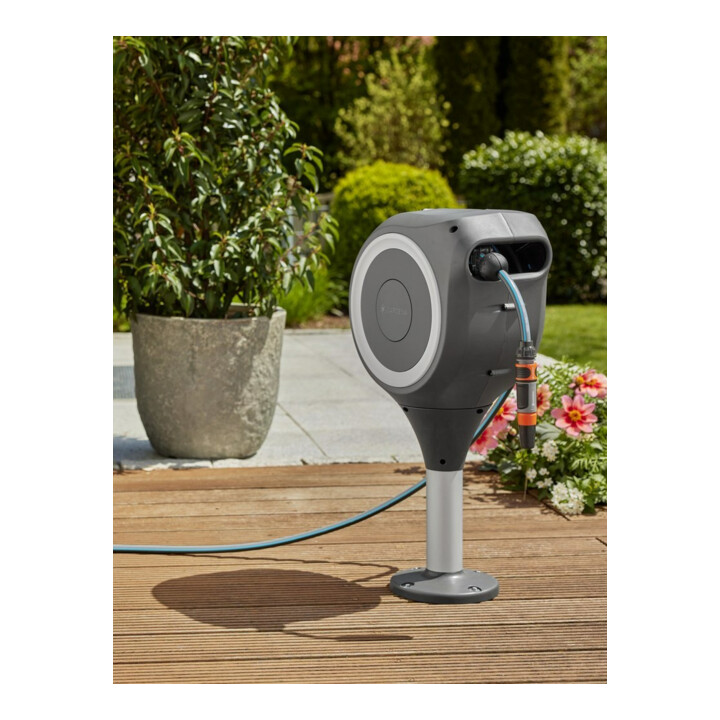 Gardena Boîte enrouleur pour terrasse RollUp S (blanc) 15 m 18607-20