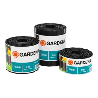 Gardena Bordure de parterre marron 20 cm H x 9 m L