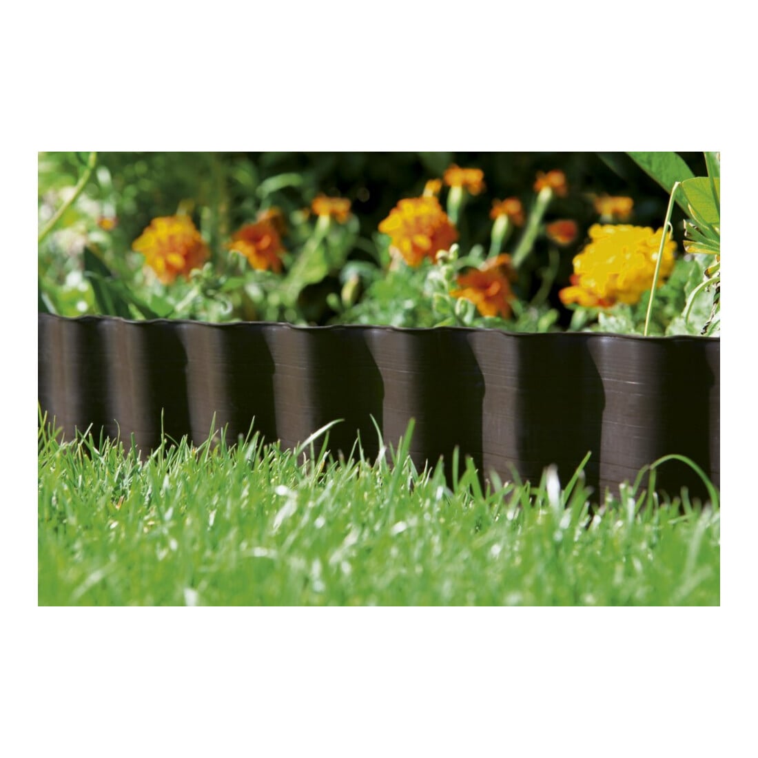 Gardena Bordure de parterre marron H 9 cm L 9 m