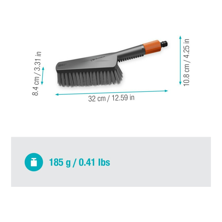 Gardena Brosse à main M soft Cleansystem 18841-20