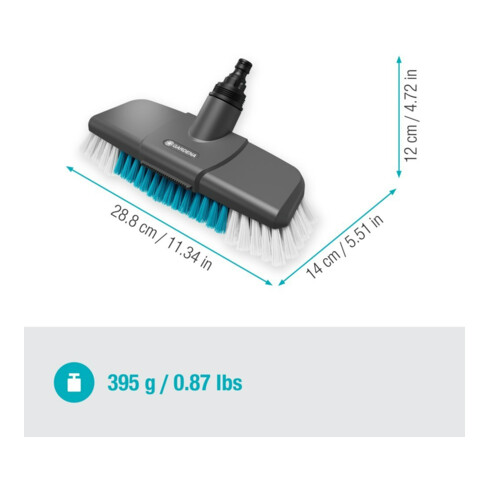 Gardena Brosse à manche dure Cleansystem 18816-20