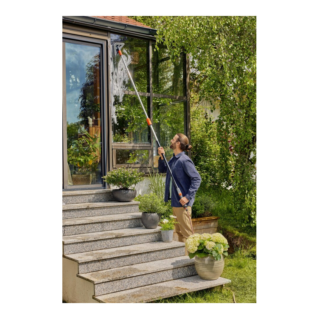 Gardena Brosse à manche soft flex Cleansystem 18812-20