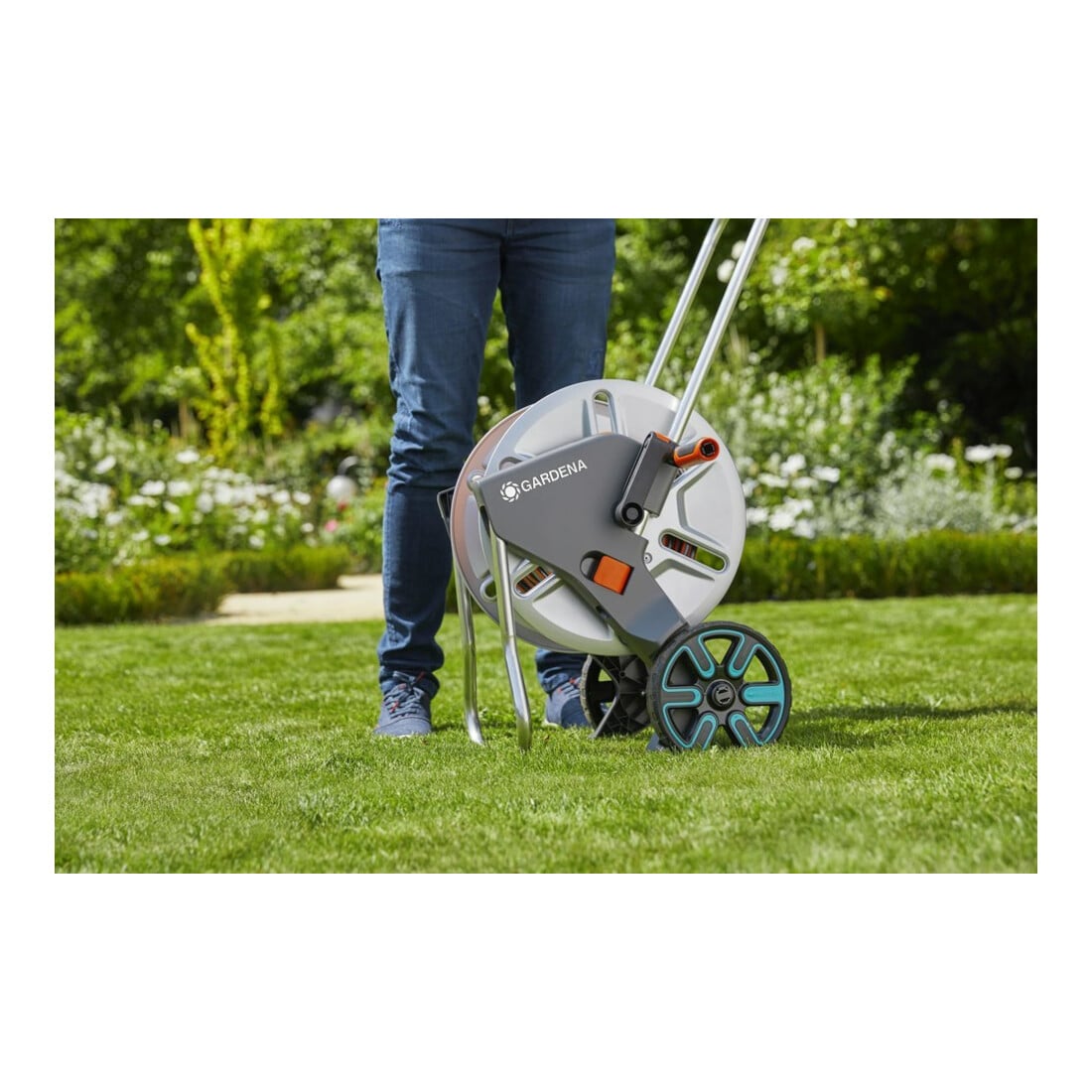 Gardena Chariot de tuyau CleverRoll M Métal Set 18542-20