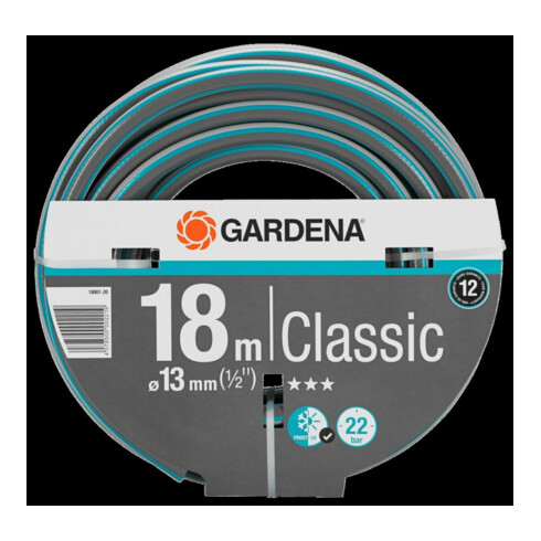 Gardena Classic Schlauch (1/2") 18 m, o. A., 18001