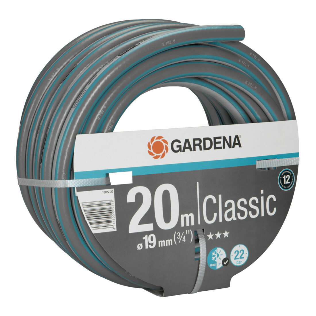 GARDENA Classic Schlauch 19 mm (3/4"), 20 m o. A.