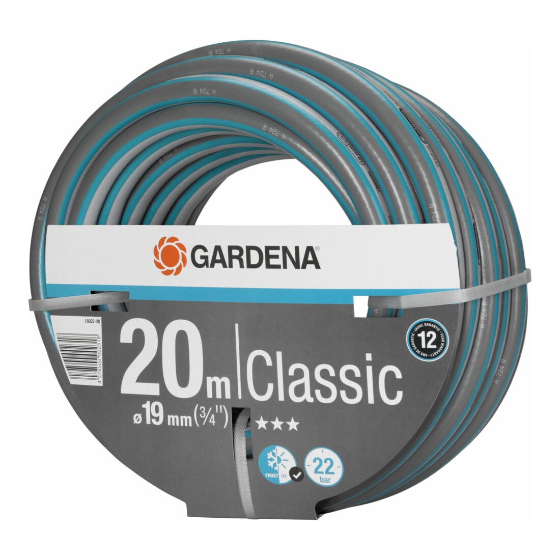 GARDENA Classic Schlauch 19 mm (3/4"), 20 m o. A.