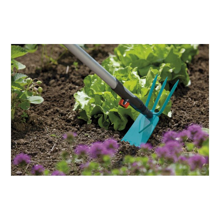 GARDENA combisystem-Gartenhacke gerades Blatt, 3 Zinken, 9 cm breit