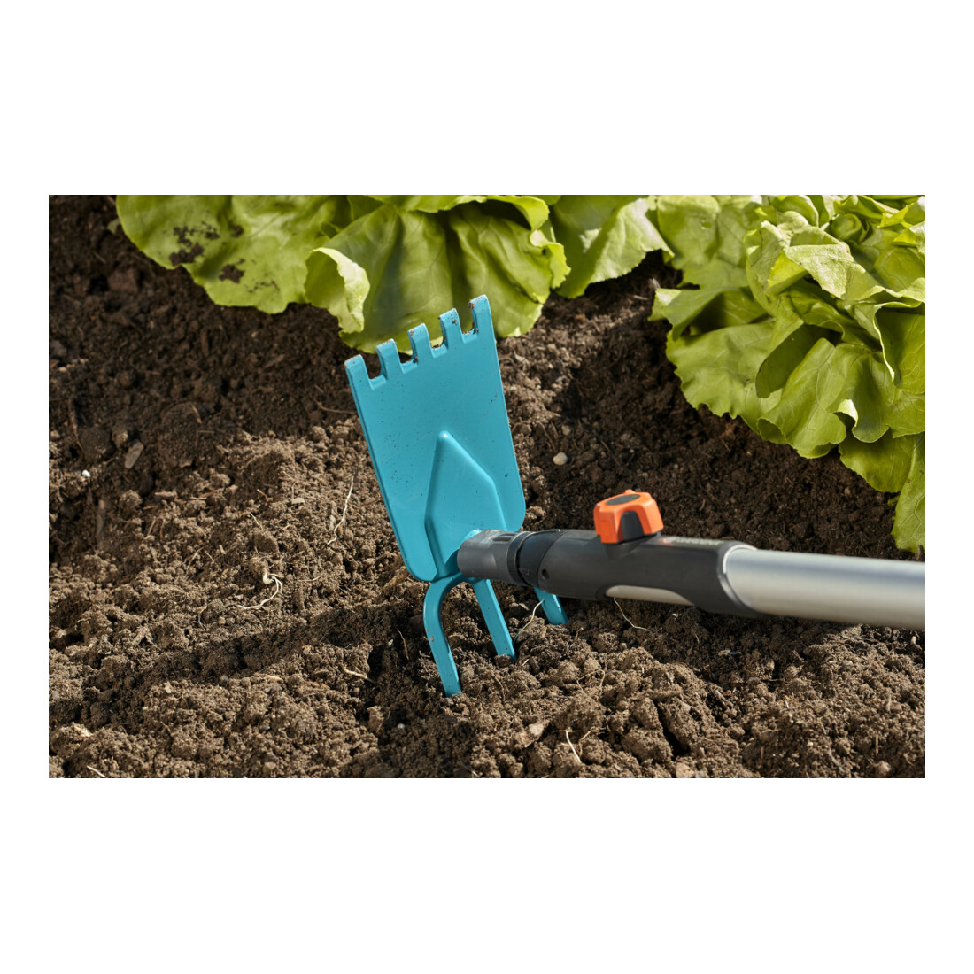 GARDENA combisystem-Gartenhacke gerades Blatt, 3 Zinken, 9 cm breit