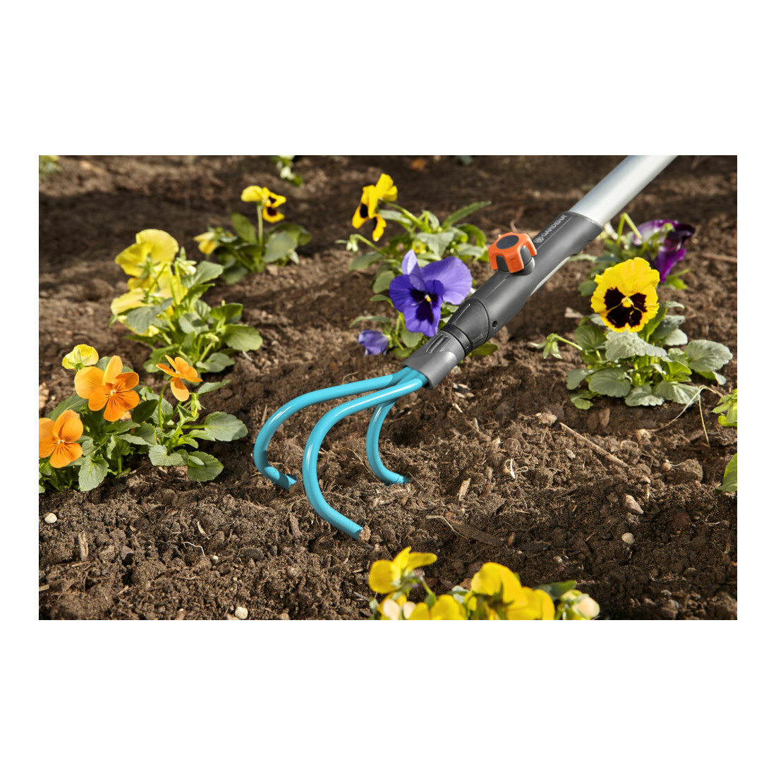 GARDENA combisystem-Grubber, 3 Zinken, 9 cm breit