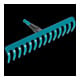 GARDENA combisystem-Rechen, 14 Zinken, 36 cm breit