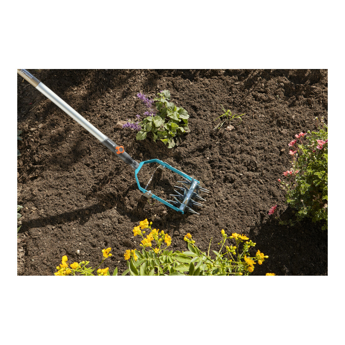 GARDENA combisystem-Sternfräse mit Jätemesser, 14 cm breit