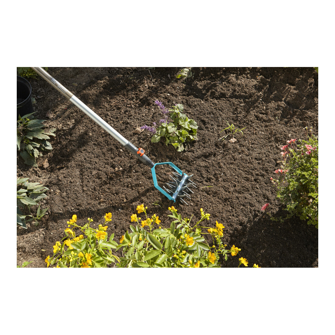 GARDENA combisystem-Sternfräse mit Jätemesser, 14 cm breit