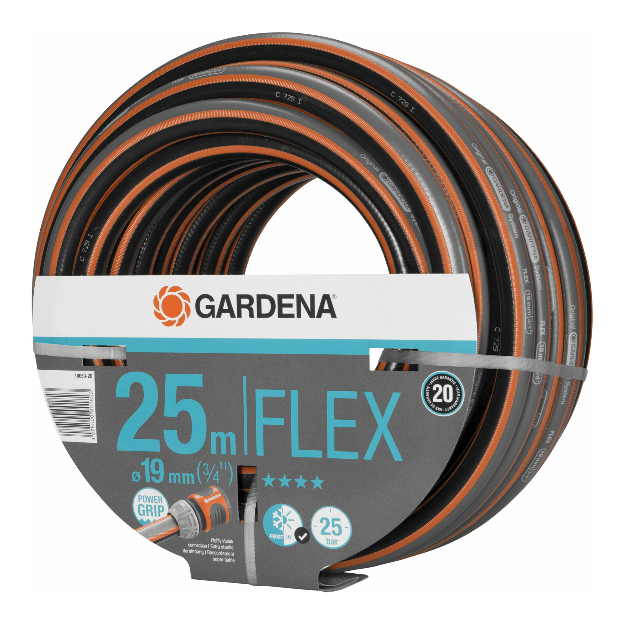 GARDENA Comfort FLEX Schlauch 9x9 19 mm (3/4"), 25 m o. A.