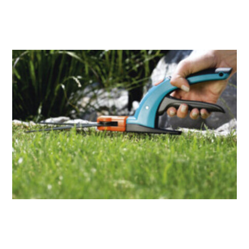GARDENA Comfort Grasschere, drehbar, 4-Farb-Infokarte