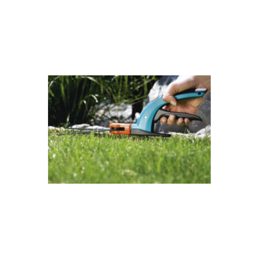 GARDENA Comfort Grasschere, drehbar, 4-Farb-Infokarte