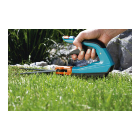 GARDENA Comfort Grasschere, drehbar, 4-Farb-Infokarte